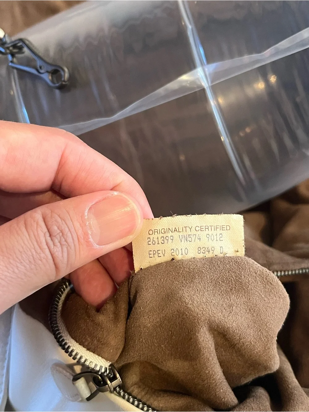 Bottega Veneta bag interior